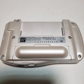 Bandai WonderSwan Console Silver Pearl White SW-001 Tested Working See Photos