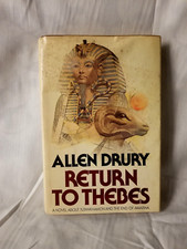 Return to Thebes by Allen Drury First 1st Edition 1977 Hardcover Dust Jacket VTG