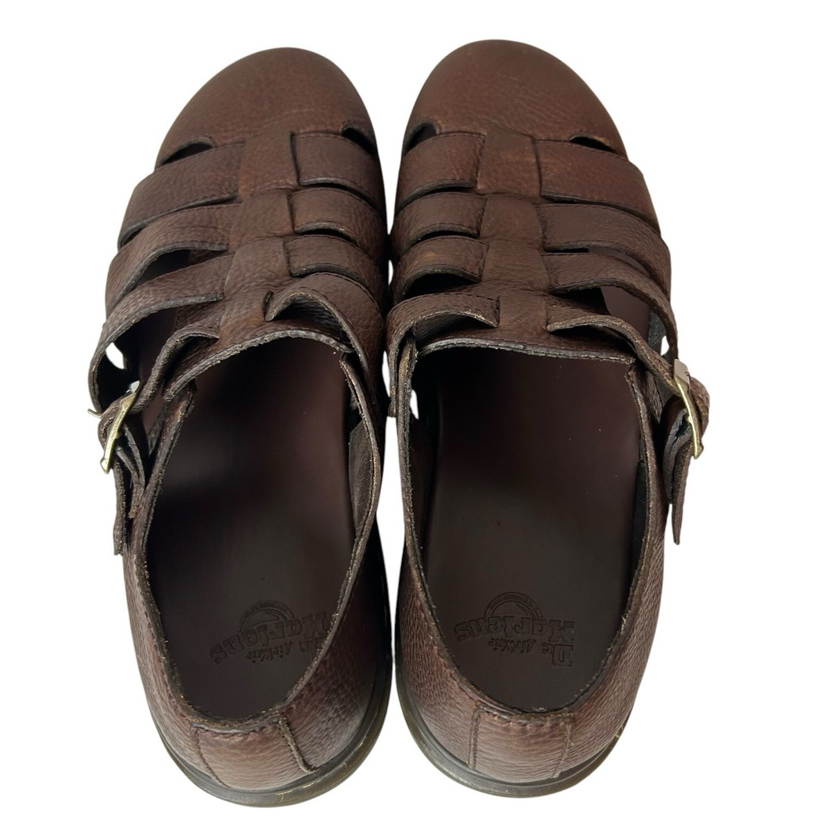 Dr Martens Men's Fenton tan brown Aw004 leather fisherman sandals