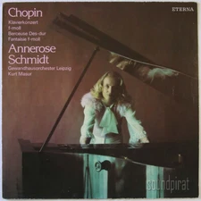 ANNEROSE SCHMIDT CHOPIN PIANO CONCERTO NO.2 ETERNA ED.1 STEREO 827795 NM