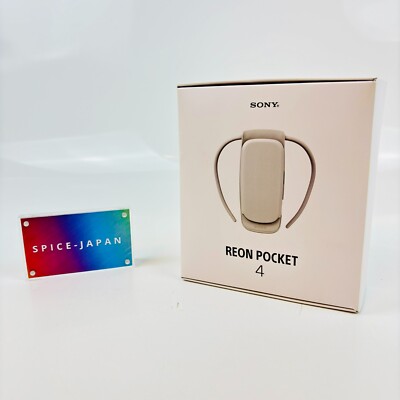 SONY REON POCKET 4 Wearable Thermo Device RNPK-4 Neckband Heater/Cooler JP