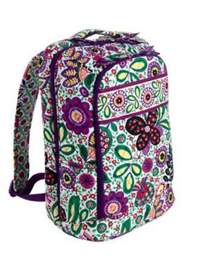 Vera Bradley Viva La Vera Floral Patterned Laptop Backpack Shop Vera Bradley Laptop Backpack (Viva la Ve – Luggage Factory main image 3