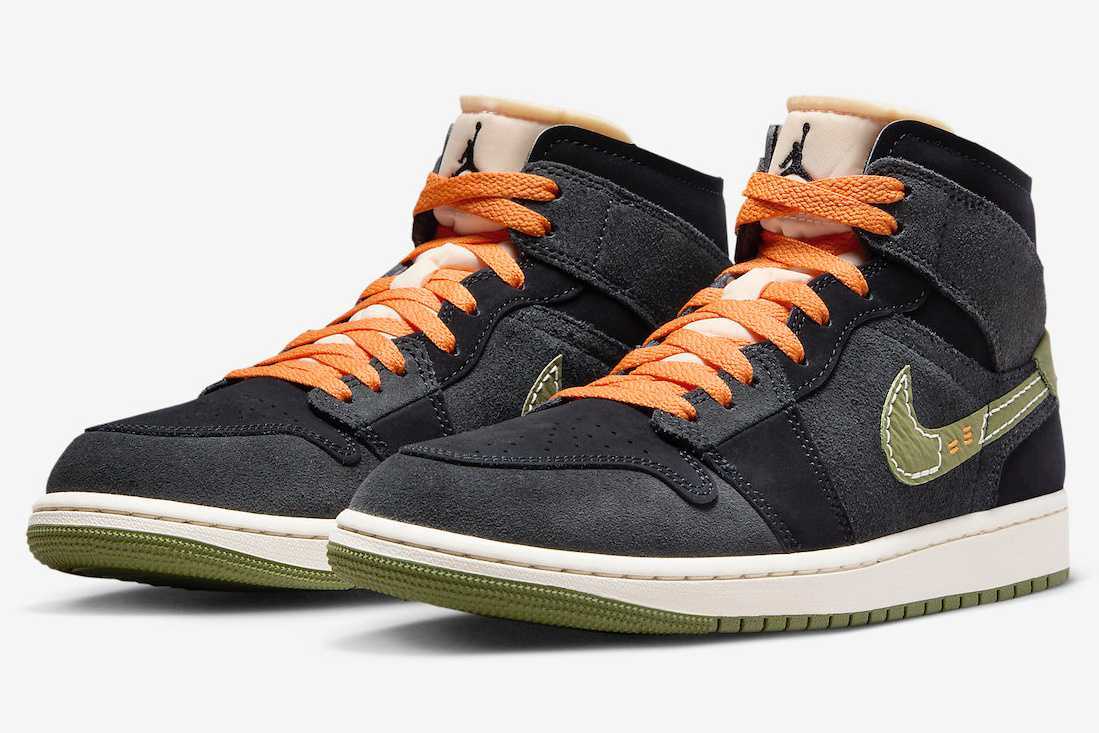 FD6817-003 Nike Air Jordan 1 Mid SE Craft Anthracite Light FD6817-003 Nike Air Jordan 1 Mid SE Craft Anthracite Light