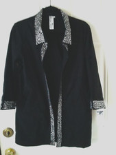 Blingisacolor.net Women's size S Black rhinestone embellished NWT Blazer co1542