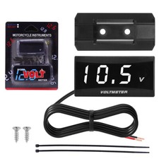 12v Digital Led Display Voltmeter Voltage Gauge Panel Meter For Motorcycle Car 12v Digital Led Display Voltmeter Voltage Gauge Panel Meter For Motorcycle Car