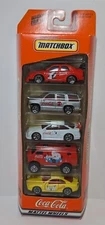 Matchbox Coca Cola Mattel Wheels 5-pack Diecast Gift Set #35999 MIB