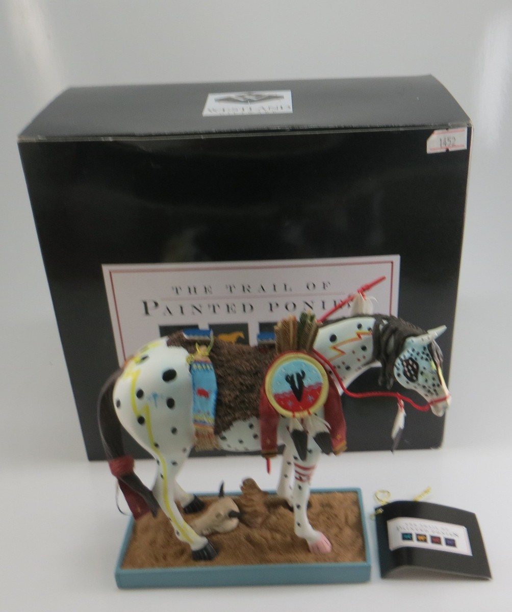 Trail of Painted Ponies War Pony # 1452 Retired In Original Black