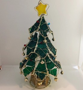 Stained Glass Christmas Tree Candle Holder Adorable ...