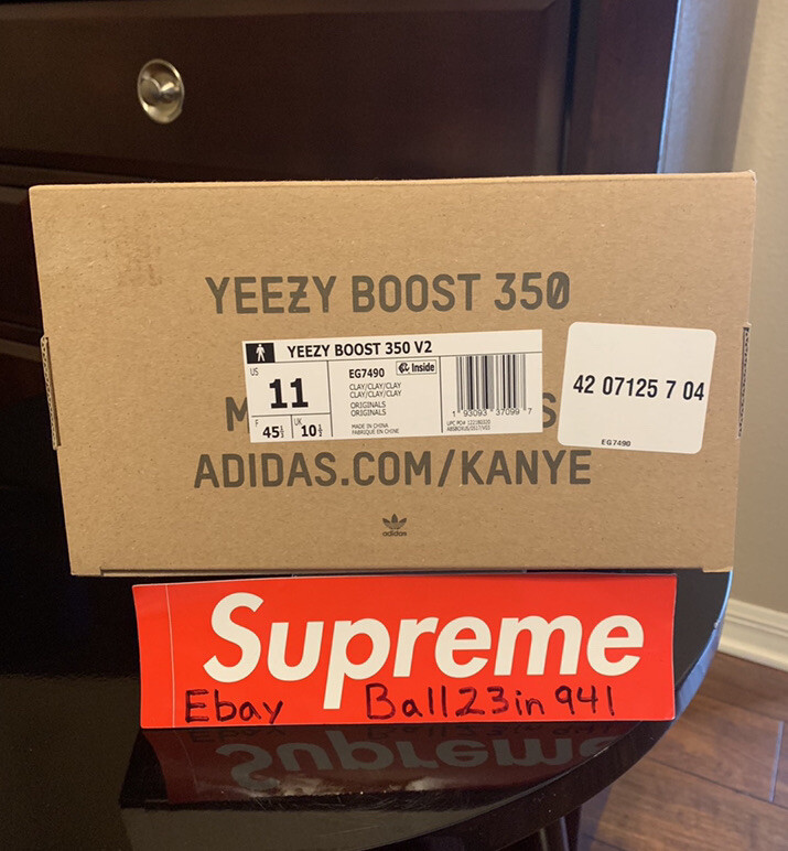 DS Brand New Adidas Yeezy Boost Clay 350 V2 Sz-11 EG7490 W/Receipt