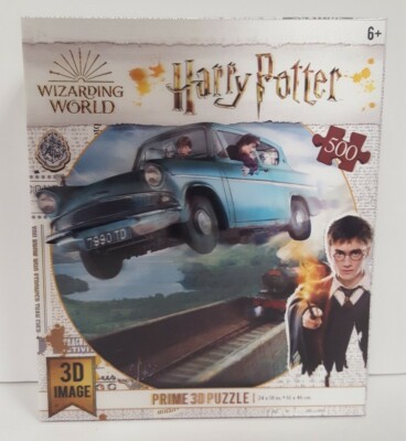 Harry Potter Wizarding World Weasleys Car Train 500 Pieces Prime 3D Image Puzzle