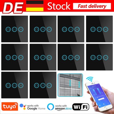 10x SmartLife Vorhang Schalter WIFI Wandschalter Alexa Rolloschalter Touch APP