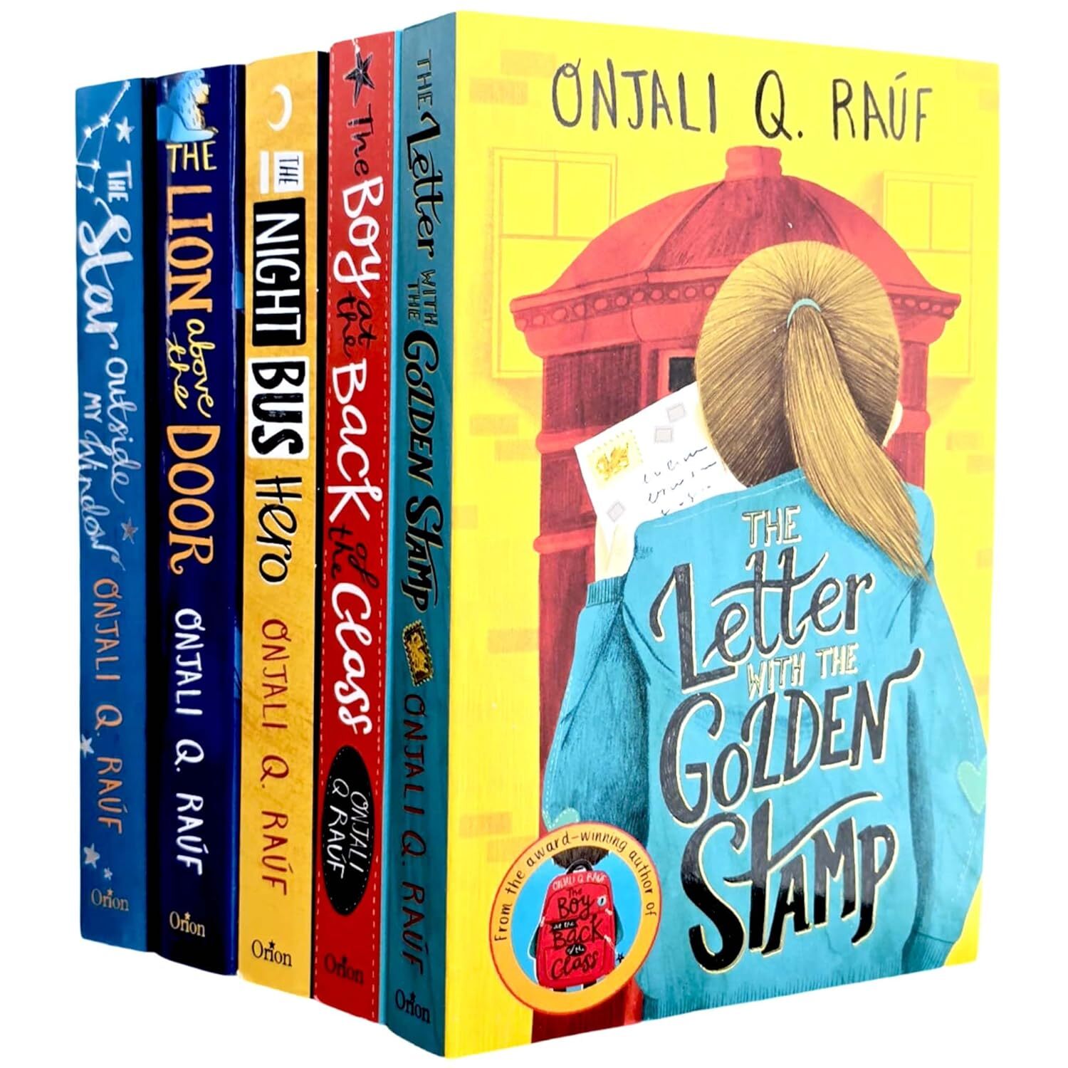 Onjali Q. Rauf 5 Books Collection (Letter with the Golden Stamp, Night Bus...)PB