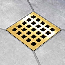 Ebbe America QUADRA - Brushed Gold - Unique Drain Cover E4803-BG
