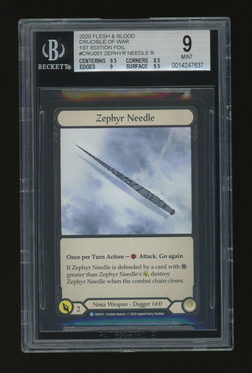 Zephyr Needle Cold Foil BGS 9 - FAB Crucible of War - BGS Graded