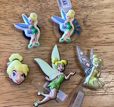 TINKERBELL GITD SPARKLE AUTHENTIC JIBBITZ SHOE CHARM FIT CROCS - YOUR CHOICE