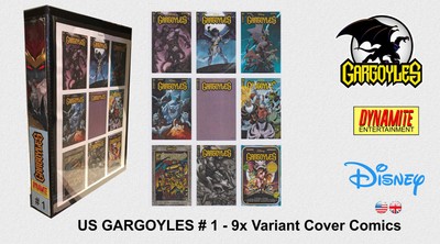 US Comics - Dynamite Verlag - GARGOYLES Heft #1 mit 9 Varianten im BCW Schubern