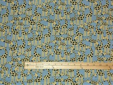 Curtain Valance Nursery Giraffe Baby Pastel Yellow Blue 42 x 13 Window Topper