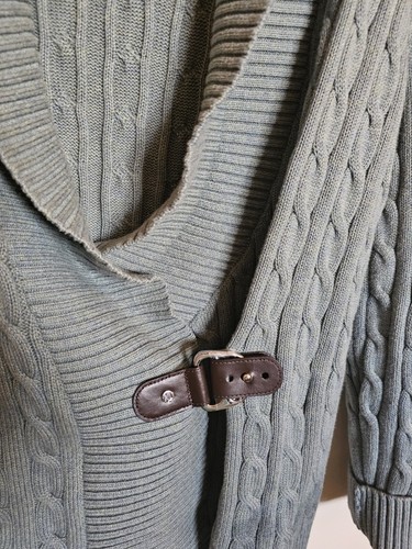 Lauren Ralph Lauren Long Sleeve Sweater Black Label Buckle Detail Large - Picture 6 of 10