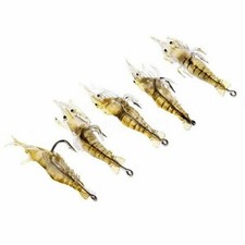 5 Pcs Lures Entice Shrimp Fishing Simulation Prawn Saltwater Hooks Fish Provide