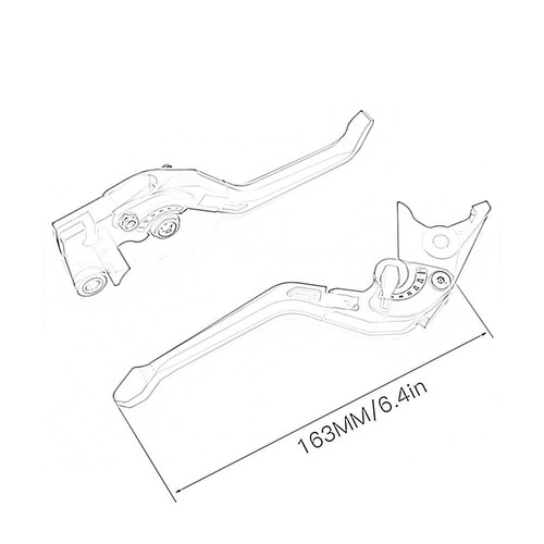 fit Honda CB600 HORNET 1999-2005 CNC Foldable Folding Brake Clutch Levers Gold - Picture 7 of 7