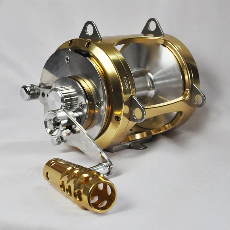 Deep Sea Big Fish Saltwater Trolling 50lb/850yds Fishing 30W Reel NEW