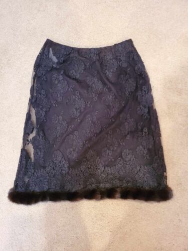 Authentic Valentino Skirt Lace Mink Size 6