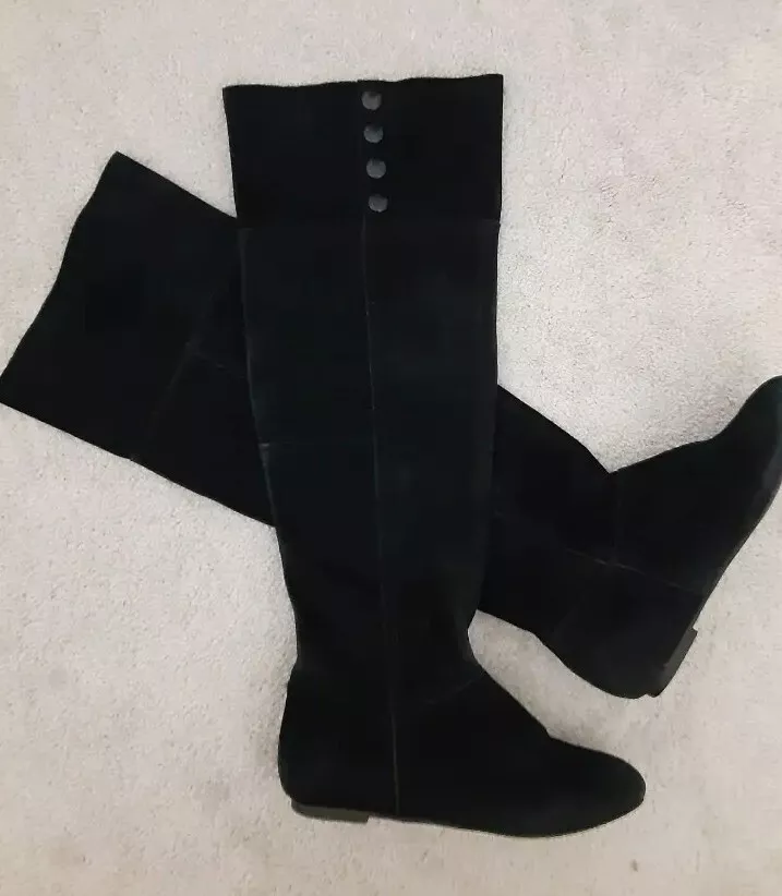 Chinese laundry black top over the knee boots