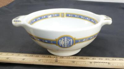 Metropolitan Life Insurance Company Rare Double Handle Bowl Syracuse China 1933!