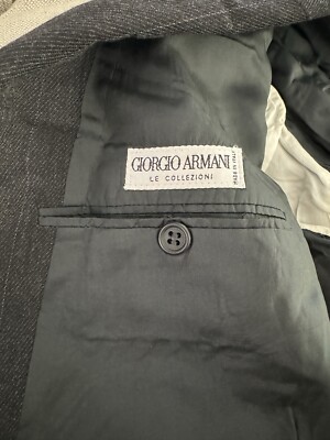 Giorgio Armani 　ジャケット 42 Giorgio Armani Leather Blazer, Size 42 IT