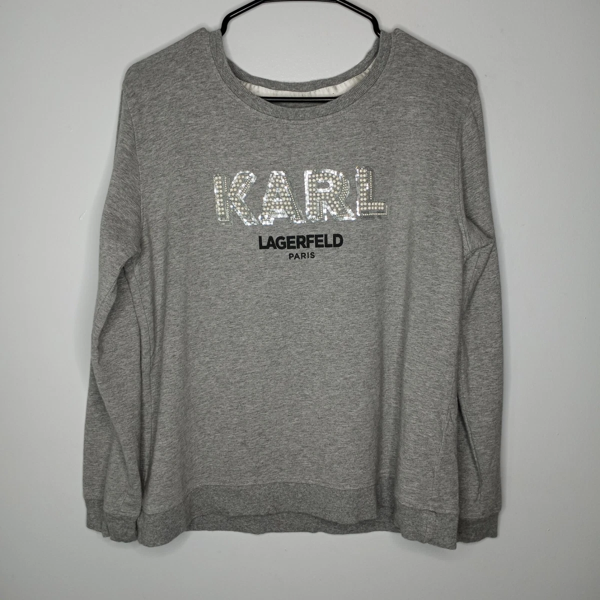 Karl lagerfeld logo sweatshirt top