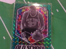PATRICK EWING 2019-20 PANINI MOSAIC BASKETBALL OLD SCHOOL GREEN PRIZM #2 KNICKS