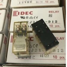 2Pcs IDEC RJ2V-C-D12 Power Relay 8 Pin 8A DC12V