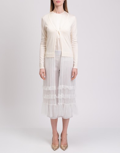 RRP €178 TI CHIC MILANO By SECRETS Cardigan IT42 US6 UK10 M Angora Wool Blend - Picture 3 of 5