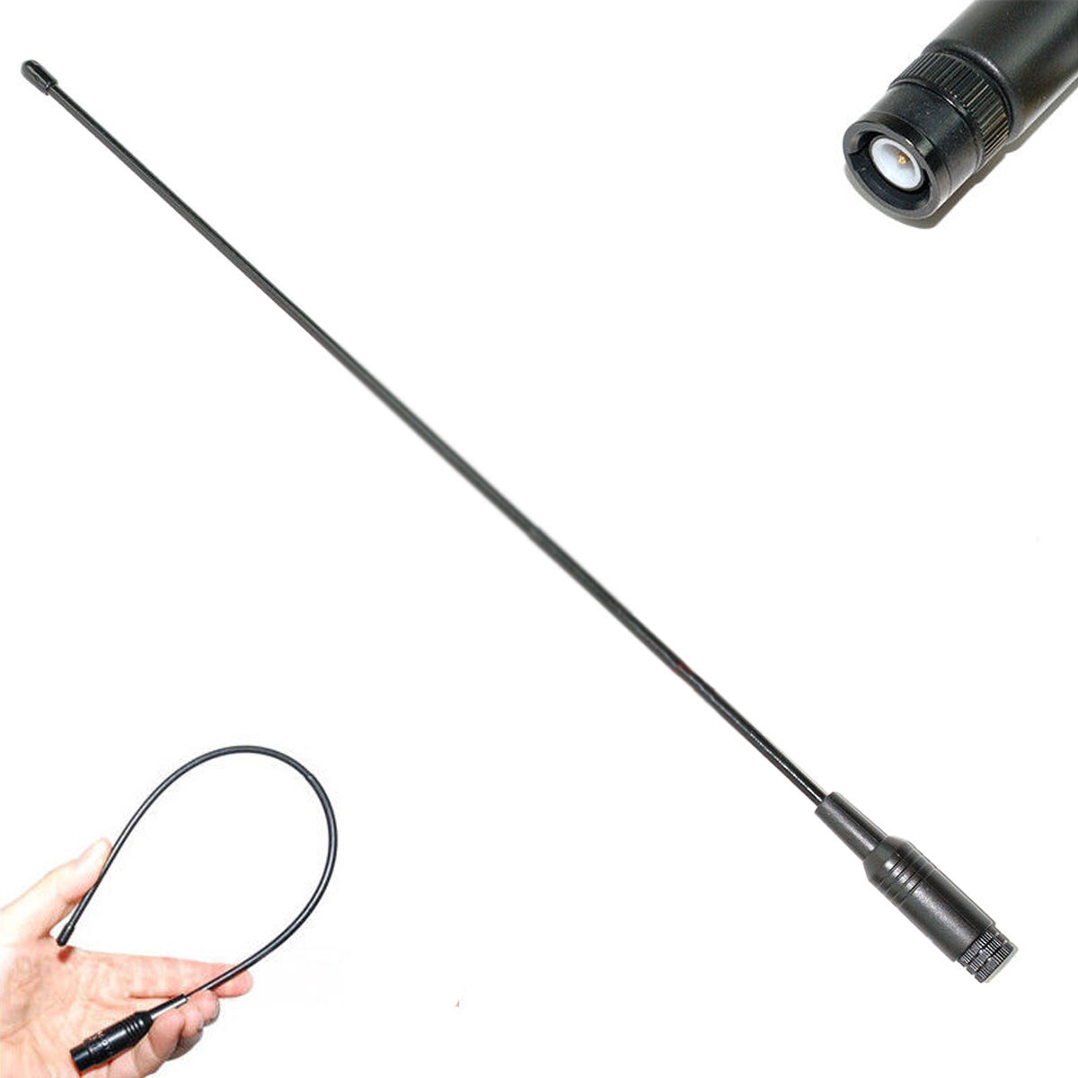 Wideband BNC scanner antenna for Uniden RadioShack BCD325P2