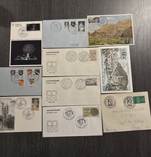 10 Timbre France Lot de FDC enveloppes ou Oblitérations à date commémorative