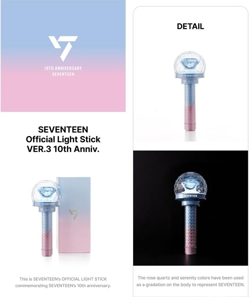 Seventeen 10th Anniversary Light Stick Official Ver. 3 | eBay