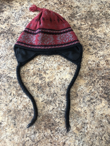 Vermont Originals Wool Hat Red-Grey-Black Non-Itch Lining Made in U S A - Picture 2 of 3