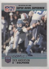 1990 Pro Set Super Bowl XXV Silver Anniversary Box Set Dick Anderson #108 te2