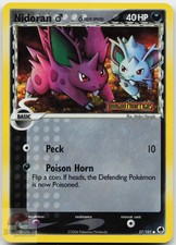 POKEMON 57/101 NIDORAN M DRAGON FRONTIERS (STAMPED) NEAR MINT