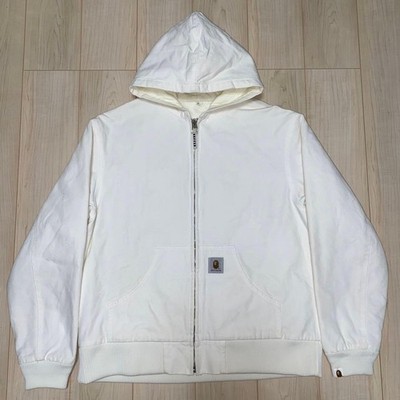 A Bathing Ape Rare Men Jacket Early Active White L Size Limited Edition VHTF Pop