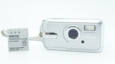 PENTAX Optio W20 Silver Compact Digital Camera Tested Working Seller Japan