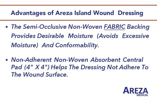 - Bordered Gauze Island Dressing - Wound Dressing - Latex Free - sterile - 6"... - Picture 7 of 9