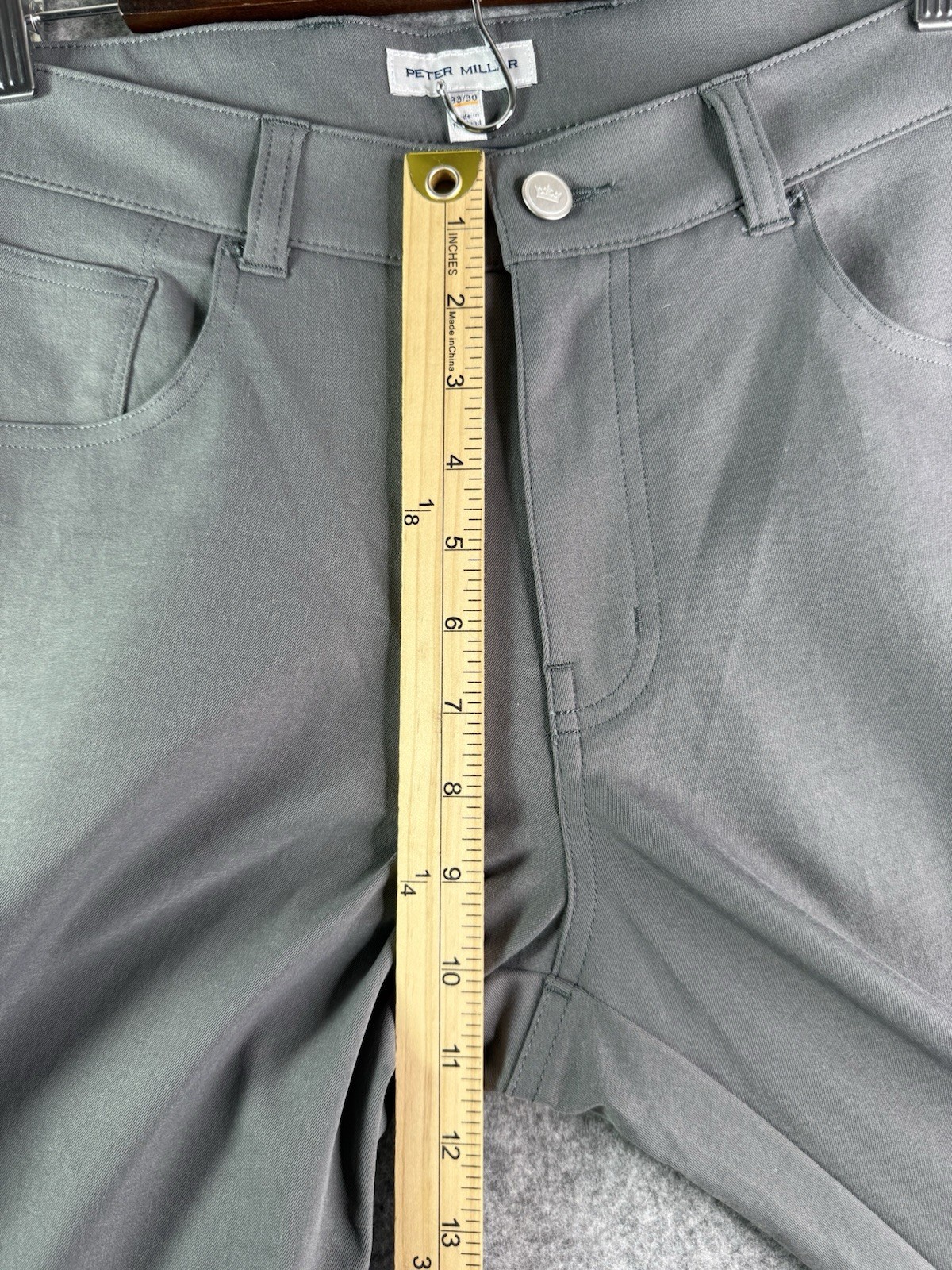Peter Millar Gray EB66 Performance Five Pocket Go… - image 4