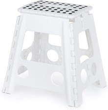 LIVIVO Folding Step Stool – Compact and Lightweight Two Tier Anti Slip Stepping