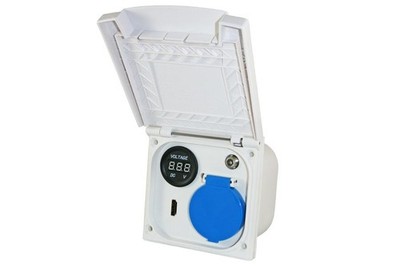 Haba Universal-Steckdose E.S.B. HDMI/Voltmeter ND Weiss