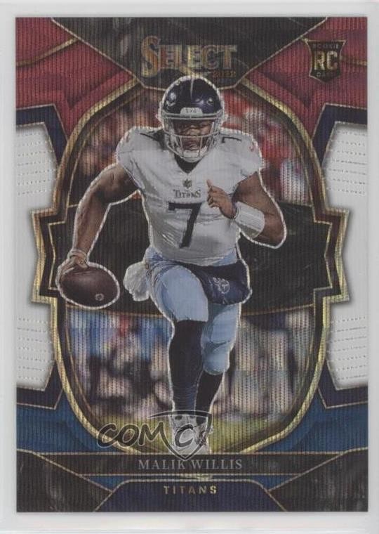 2022 Panini Select Concourse Tri-Color Prizm 164/249 Malik Willis #38 11fq