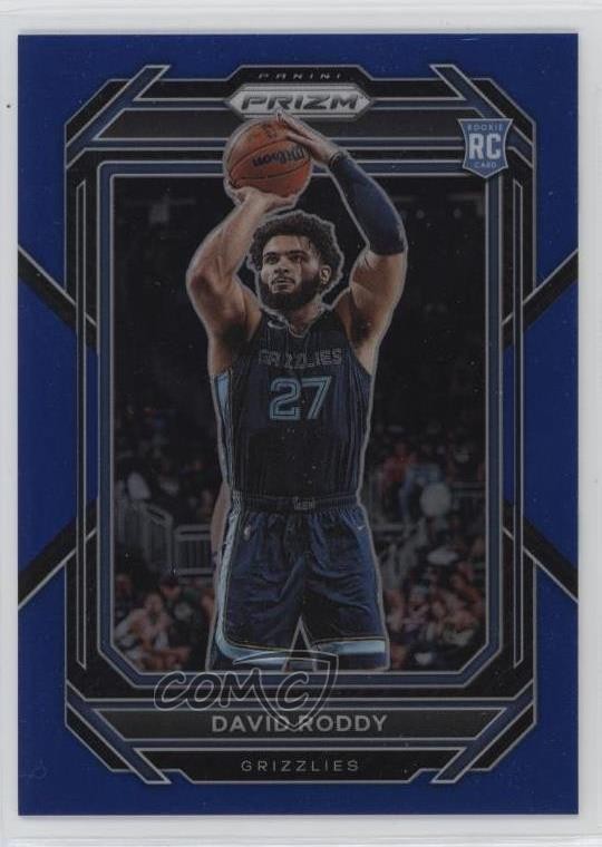 2022-23 Panini Prizm Blue Prizm /199 David Roddy #261 gp1