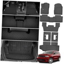 Alfombrillas y alfombrillas para maletero para Dodge Durango 2016-2024 6 Seats