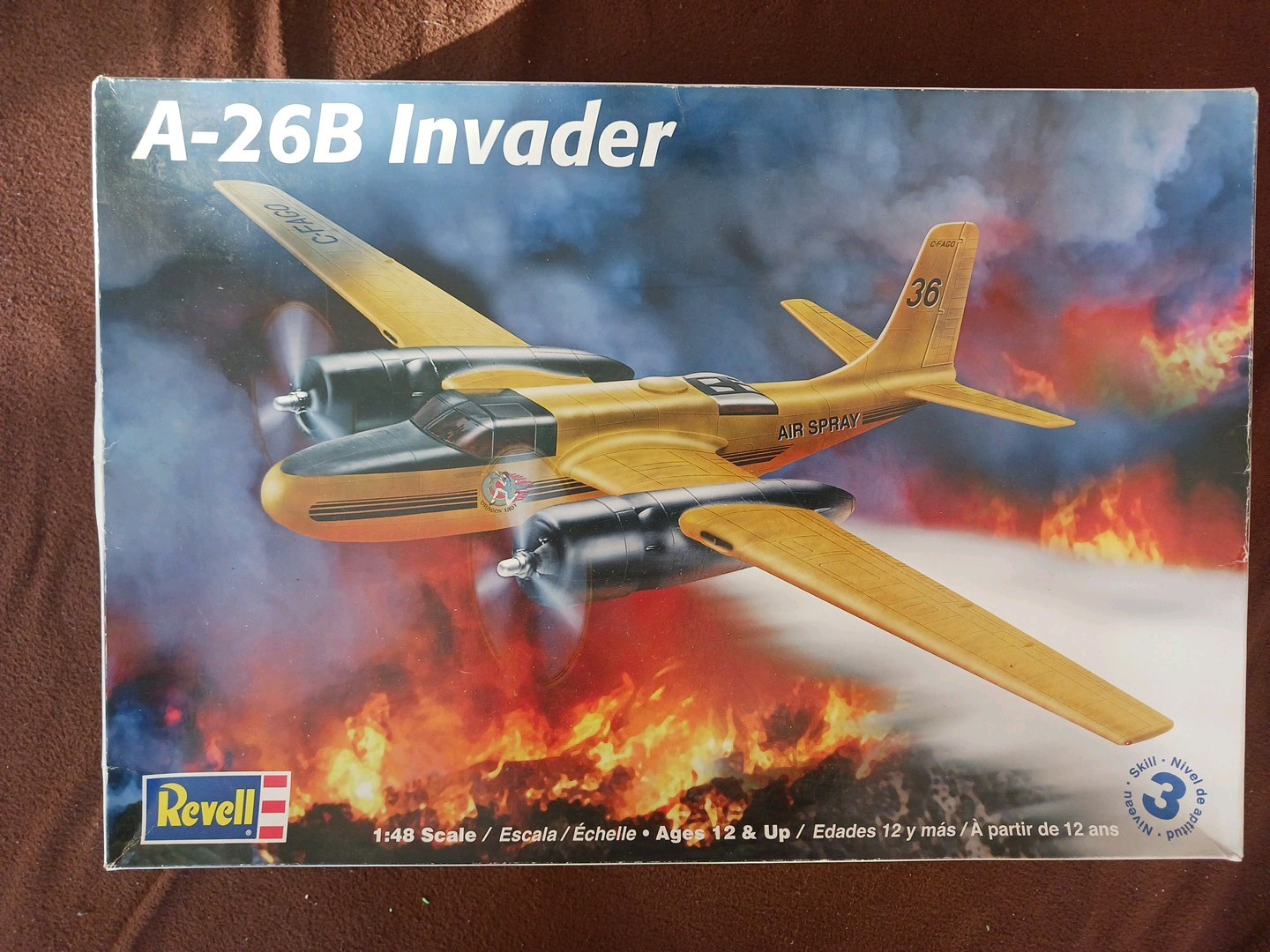 A-26B INVADER~Plastic Model Airplane Kit~1:48 Scale~REVELL #