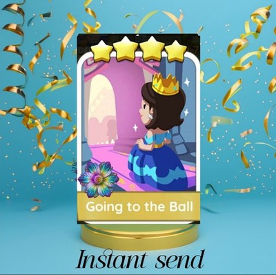 Going to the Ball Monopoly Go 4 star Sticker ( Instant Send )
